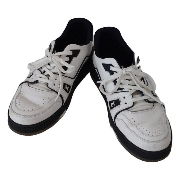 LOUIS VUITTON LV Trainer White Black - Men's Sneakers Leather 512-022825 - Picture 2 of 6